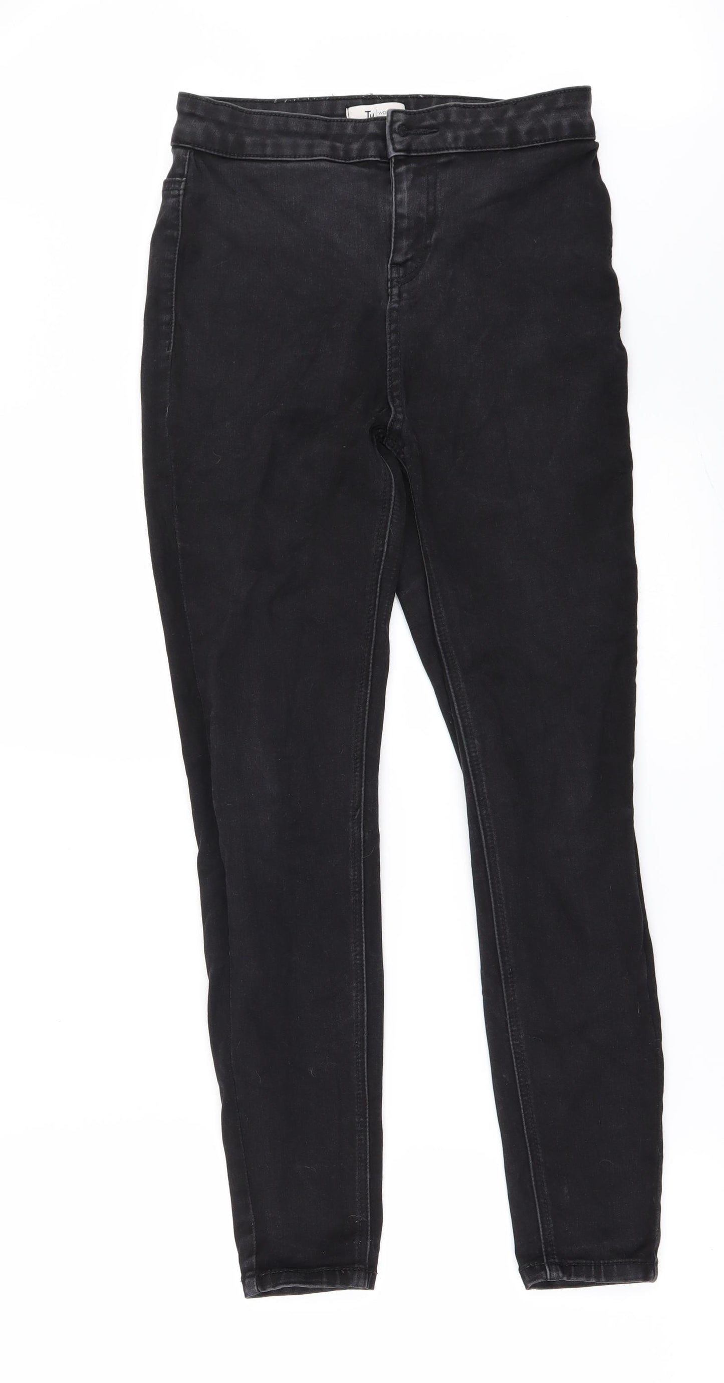 TU Womens Black  Denim Skinny Jeans Size 10 L26 in