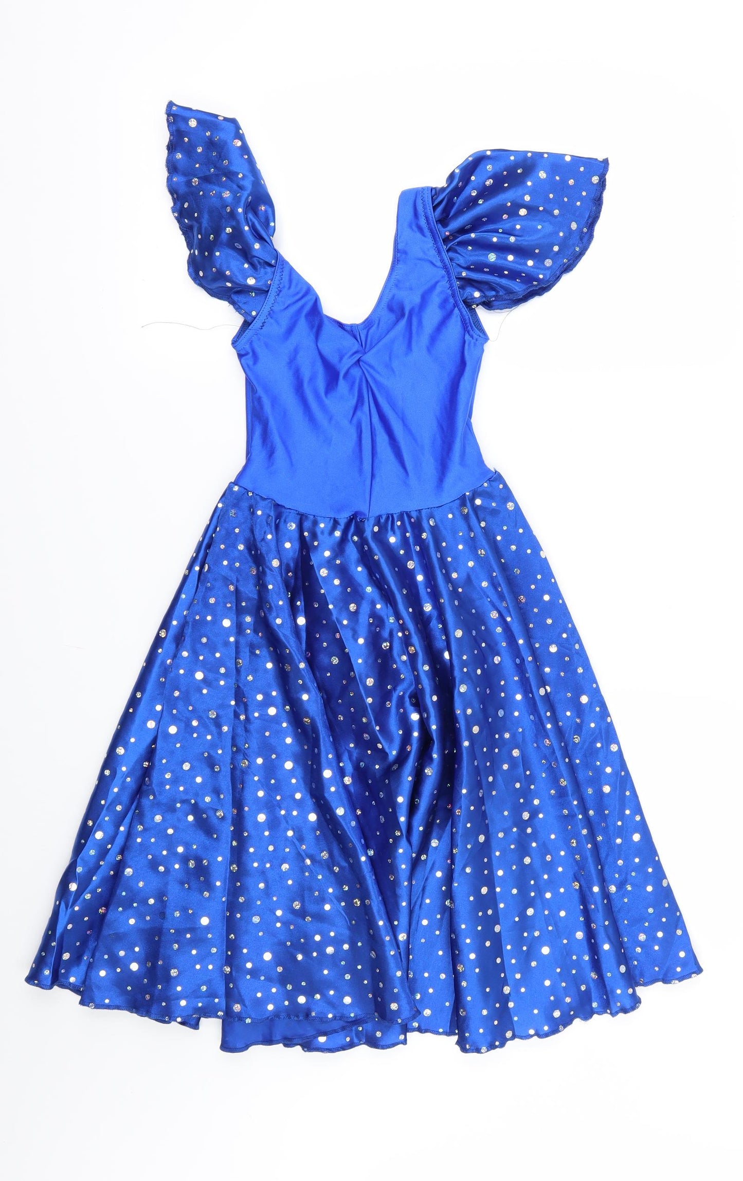 Danse Dezines Girls Blue   Fit & Flare  Size S  - dancewear