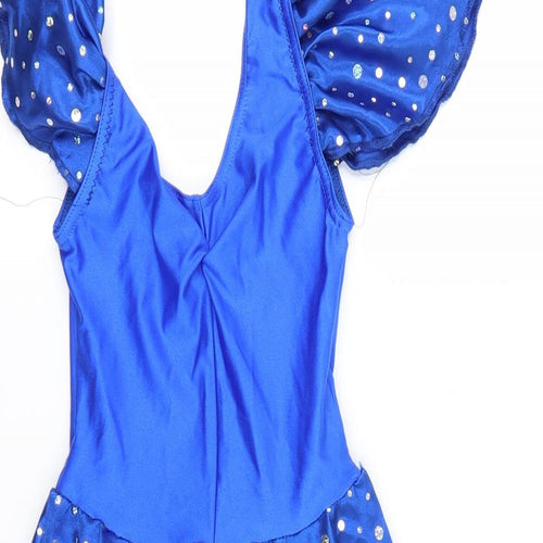 Danse Dezines Girls Blue   Fit & Flare  Size S  - dancewear