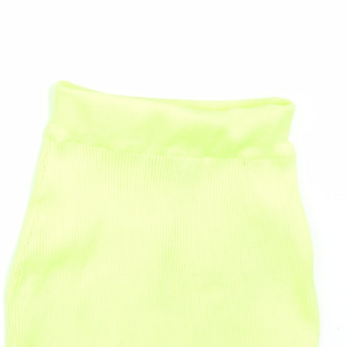 PRETTYLITTLETHING Womens Yellow   Mini Skirt Size 8