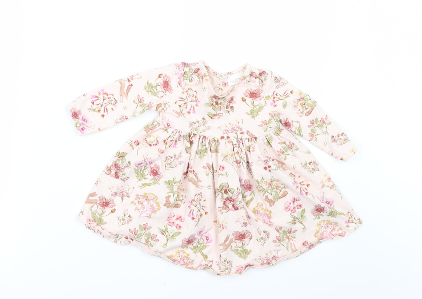 NEXT Girls Pink Floral  A-Line  Size 3-6 Months
