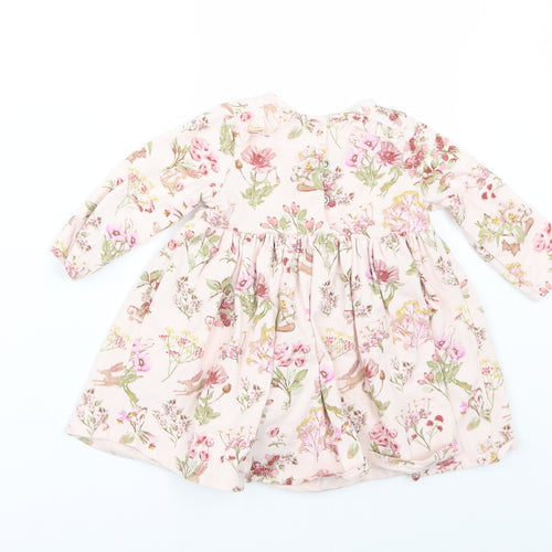 NEXT Girls Pink Floral  A-Line  Size 3-6 Months