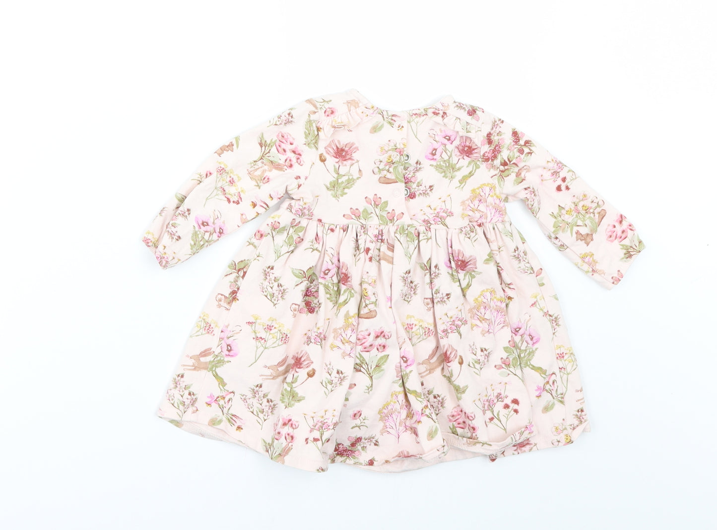 NEXT Girls Pink Floral  A-Line  Size 3-6 Months