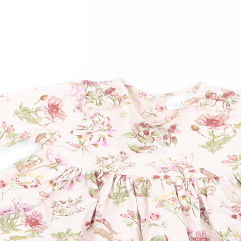 NEXT Girls Pink Floral  A-Line  Size 3-6 Months