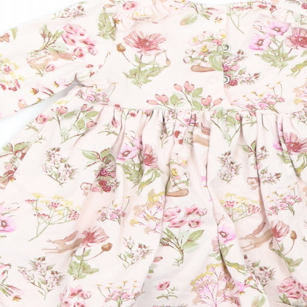 NEXT Girls Pink Floral  A-Line  Size 3-6 Months