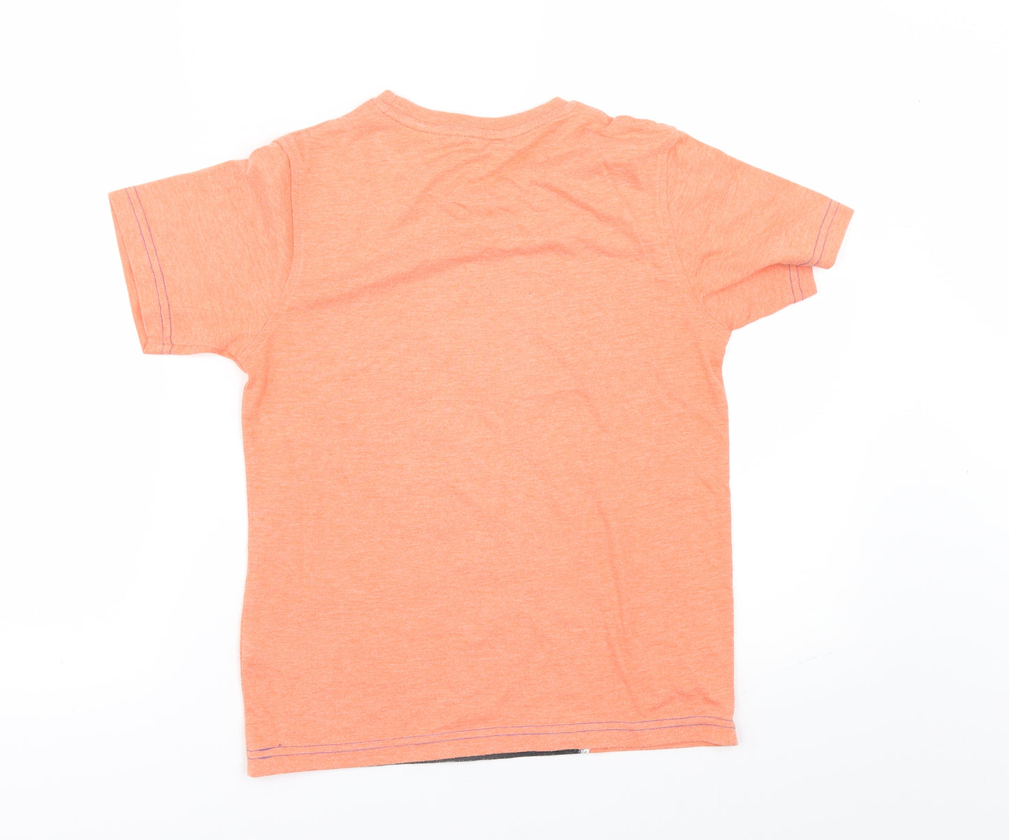 George Boys Orange   Basic T-Shirt Size 7-8 Years