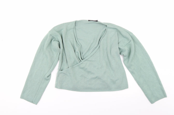 Nasty Gal Womens Green Pullover Jumper Size M
