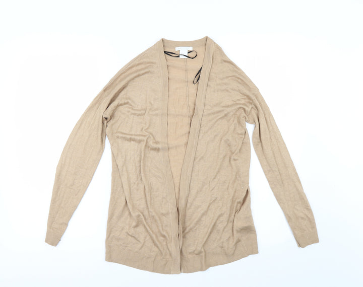 H&M Womens Beige Cardigan Jumper Size XS