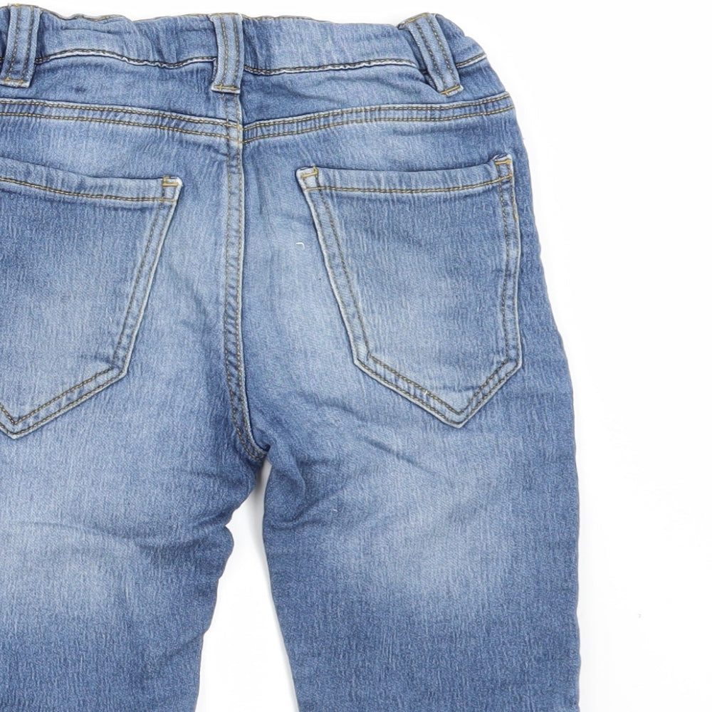 Denim & Co. Boys Blue  Denim Chino Shorts Size 7-8 Years