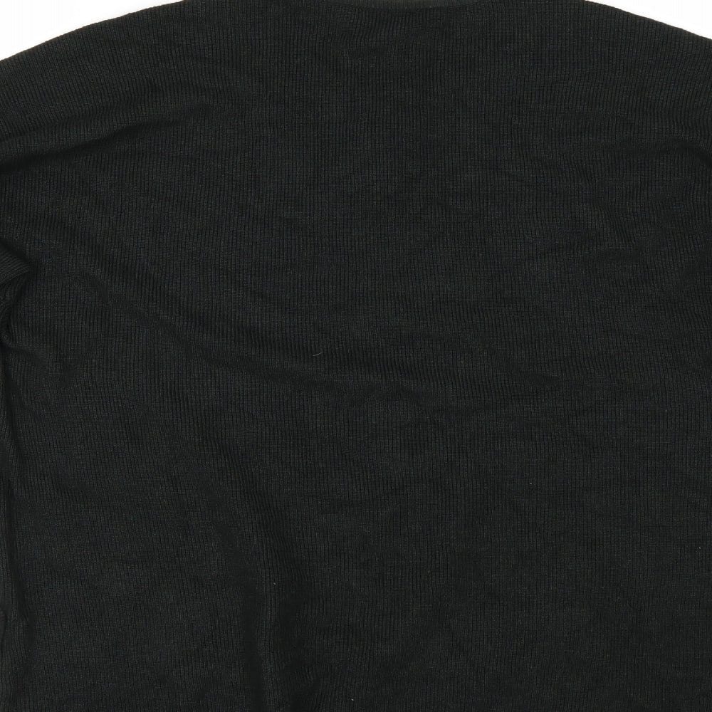 Warehouse Womens Black   Pullover Jumper Size 8