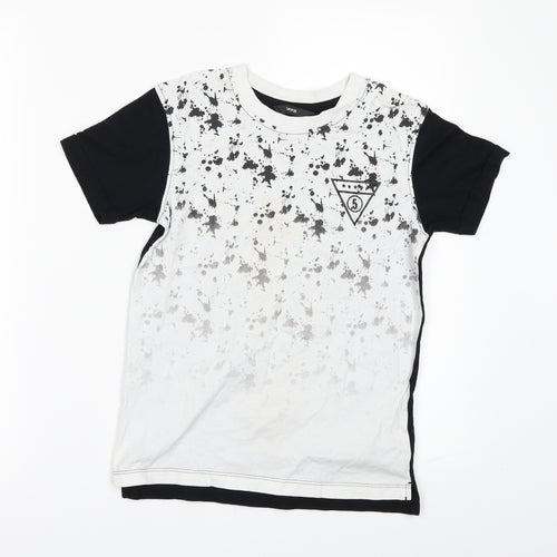George Girls Black   Basic T-Shirt Size 8-9 Years