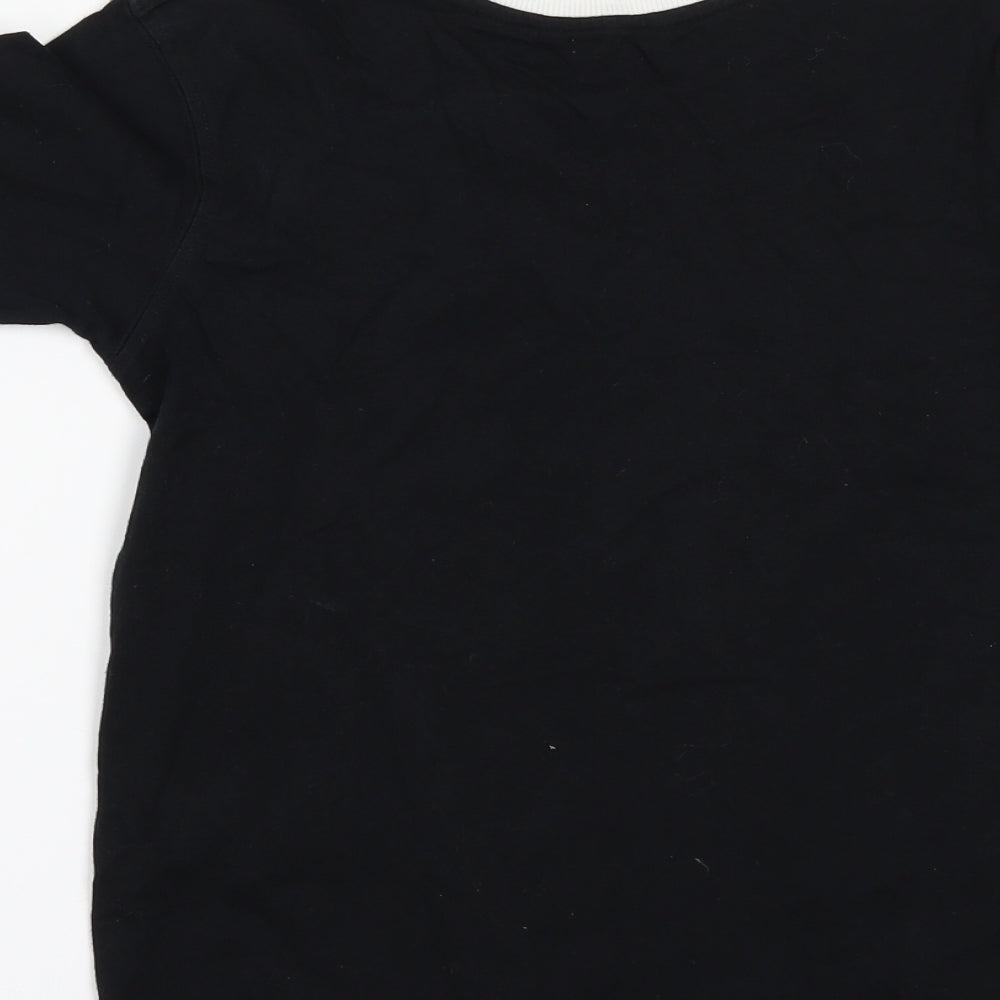 George Girls Black   Basic T-Shirt Size 8-9 Years