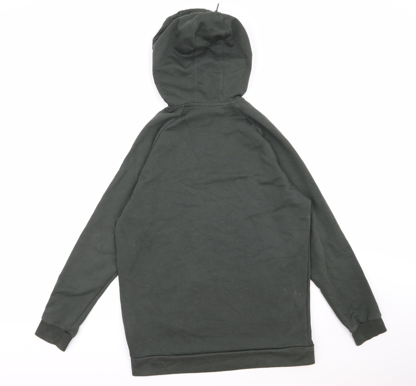 adidas Womens Green  Jersey Pullover Hoodie Size 8