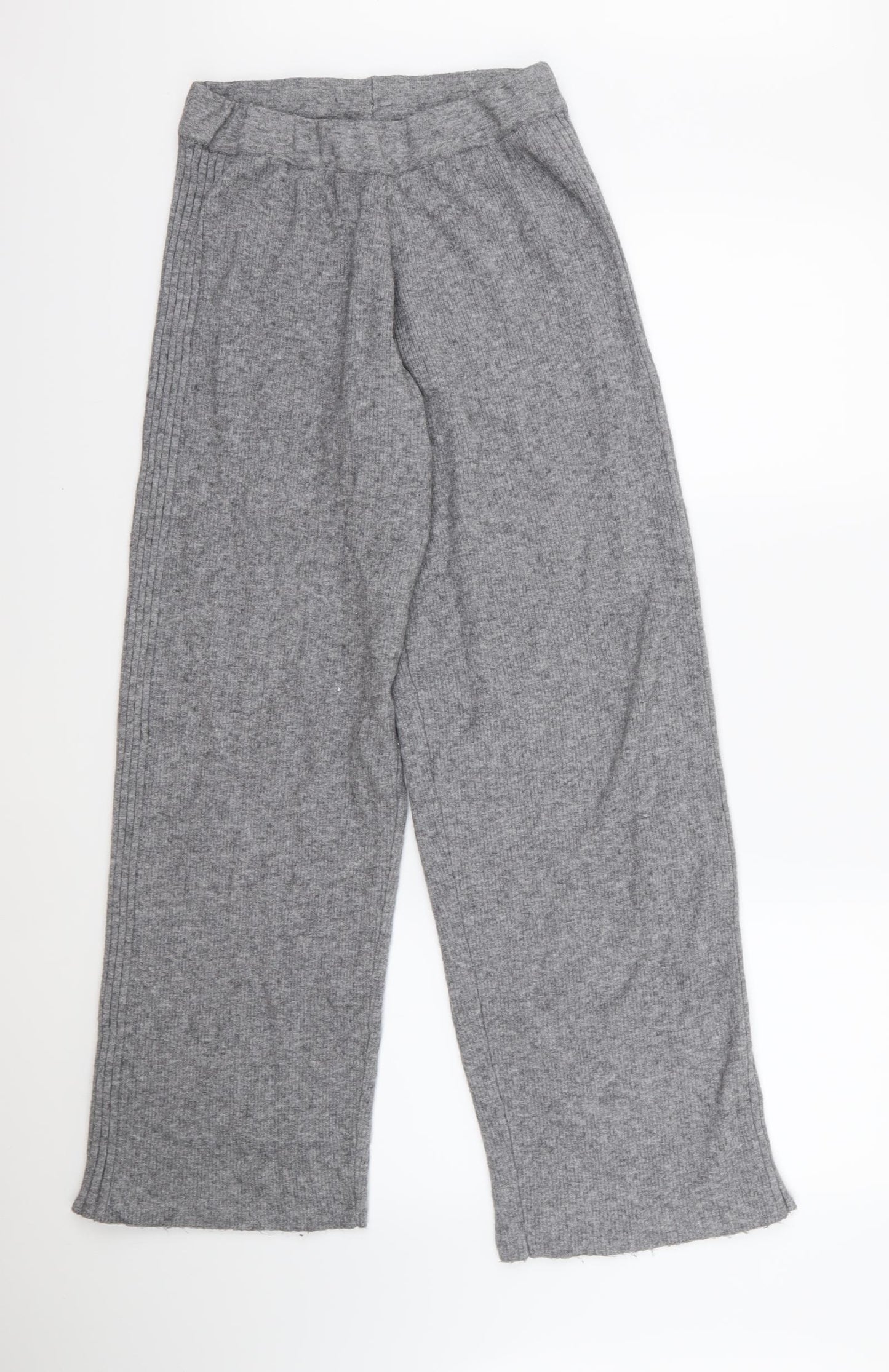 River Island Womens Grey  Knit Jogger Trousers Size 8 L29 in