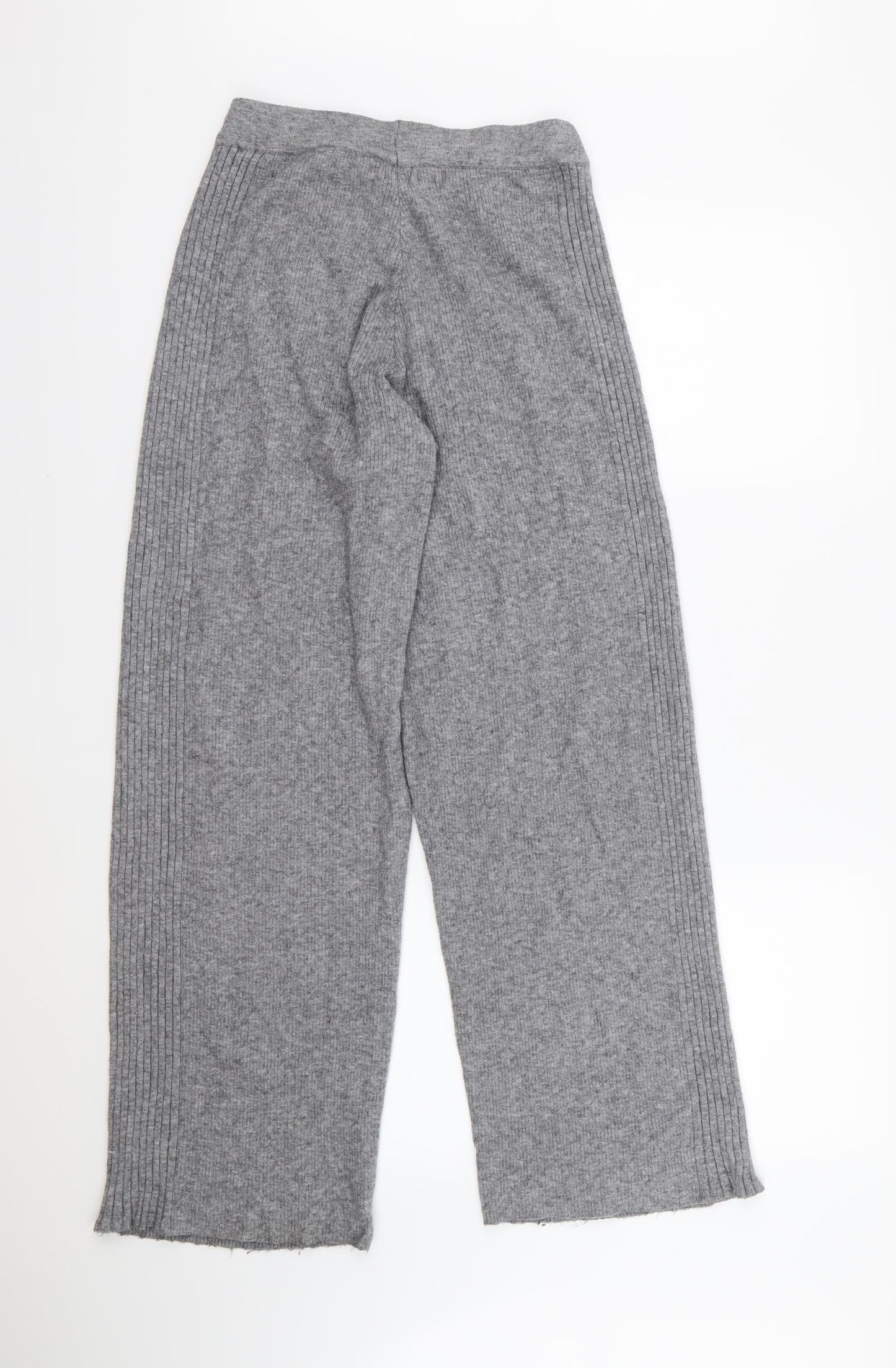 River Island Womens Grey  Knit Jogger Trousers Size 8 L29 in