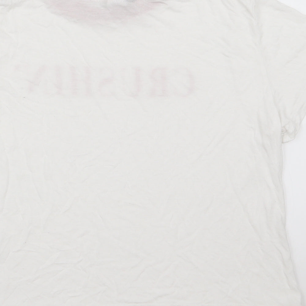 Divided by H&M Womens White   Basic T-Shirt Size S