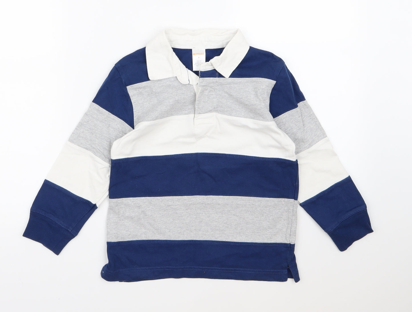 Gymboree Boys Blue Striped  Basic Polo Size 5 Years