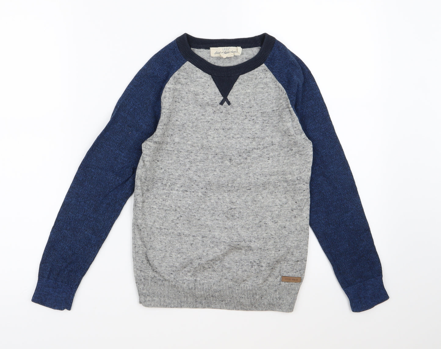 H&M Boys Grey  Knit Pullover Jumper Size 7-8 Years