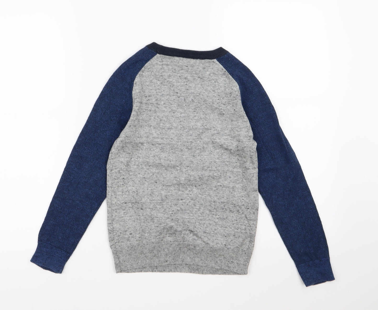 H&M Boys Grey  Knit Pullover Jumper Size 7-8 Years