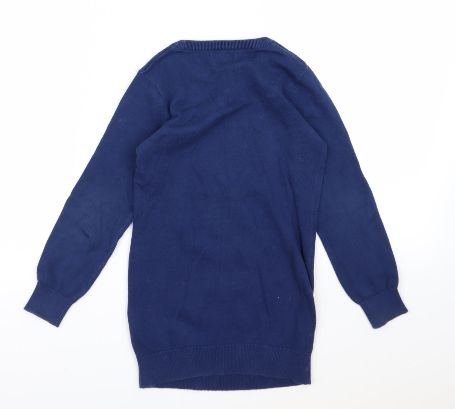 Bluezoo Girls Blue  Knit Pullover Jumper Size 7-8 Years  - Unicorn