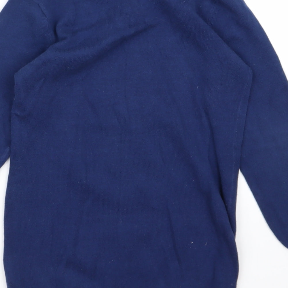 Bluezoo Girls Blue  Knit Pullover Jumper Size 7-8 Years  - Unicorn