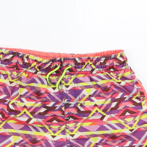 George Boys Multicoloured Geometric  Sweat Shorts Size 6-7 Years - Swim shorts