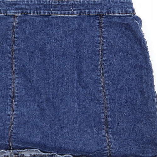 Dorothy Perkins Womens Blue  Denim A-Line Skirt Size 8