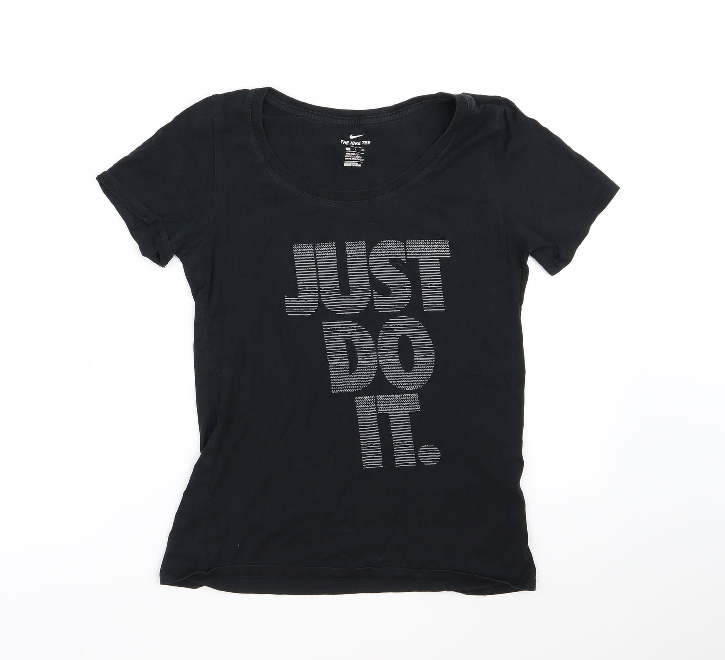 Nike Womens Black   Basic T-Shirt Size S  - Just do it