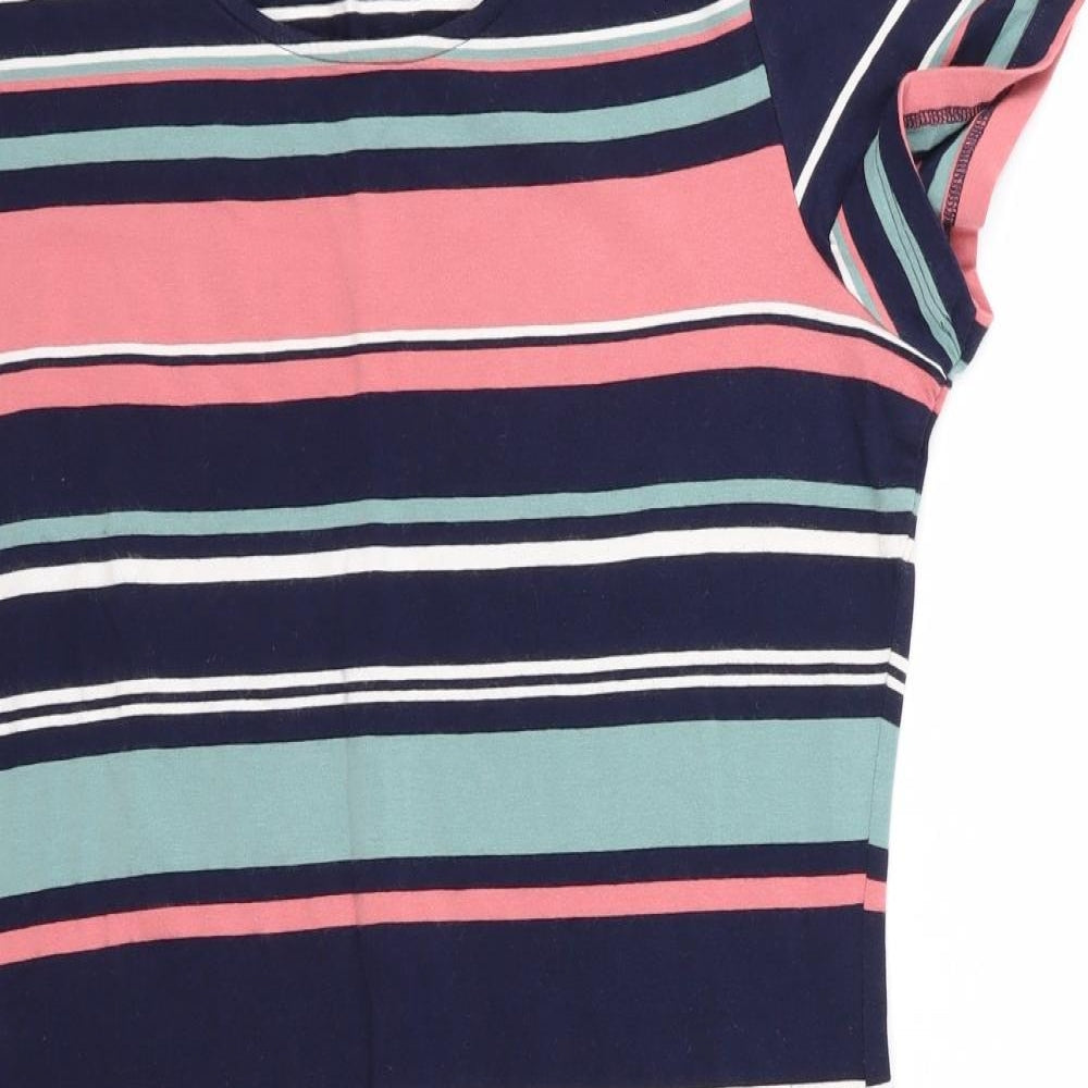 Primark Womens Multicoloured Striped  T-Shirt Dress  Size 8