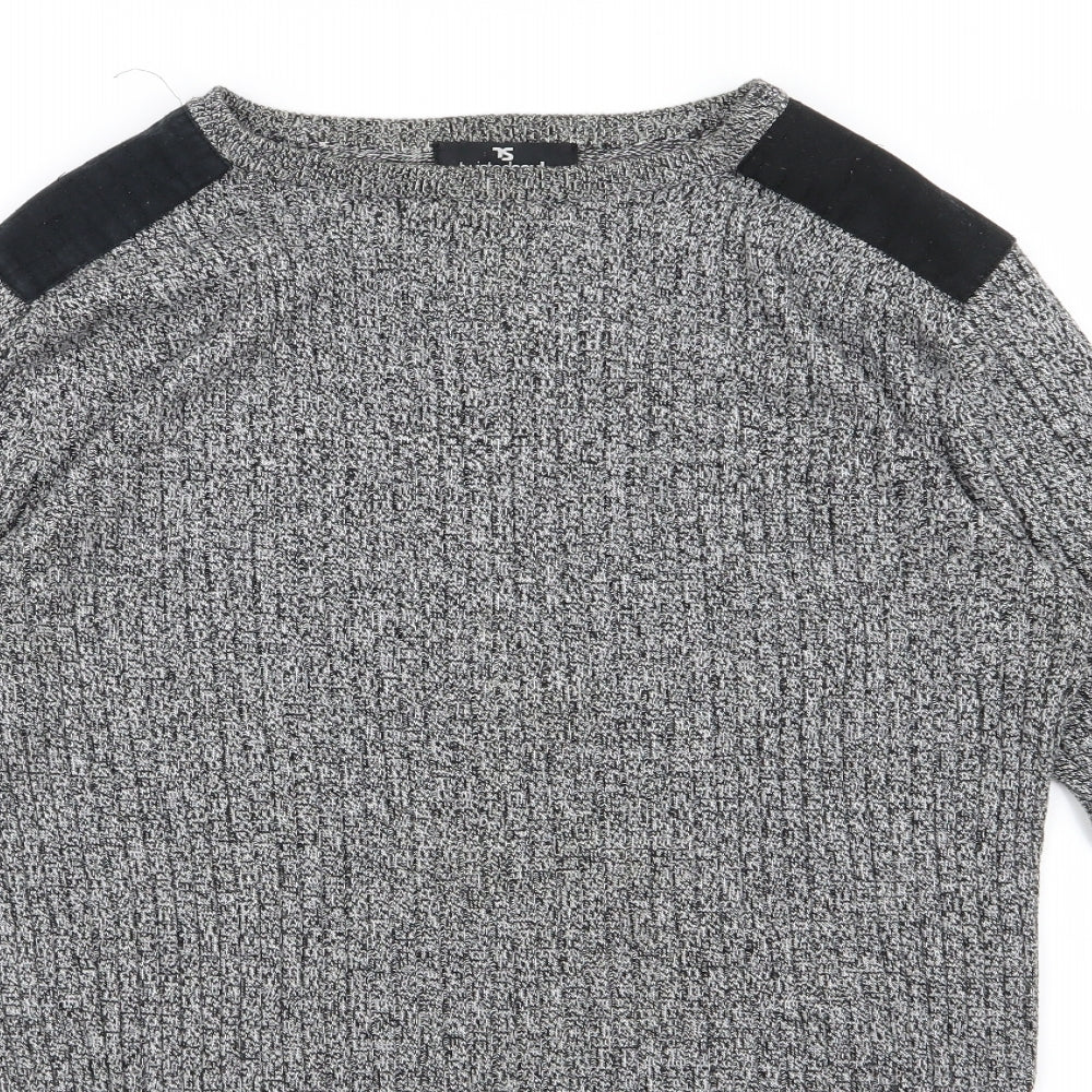 Twisted Soul  Womens Grey  Knit Pullover Jumper Size 14