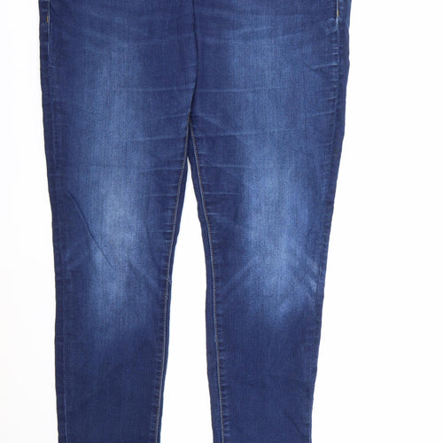 Denim & Co. Womens Blue  Denim Skinny Jeans Size 16 L31 in