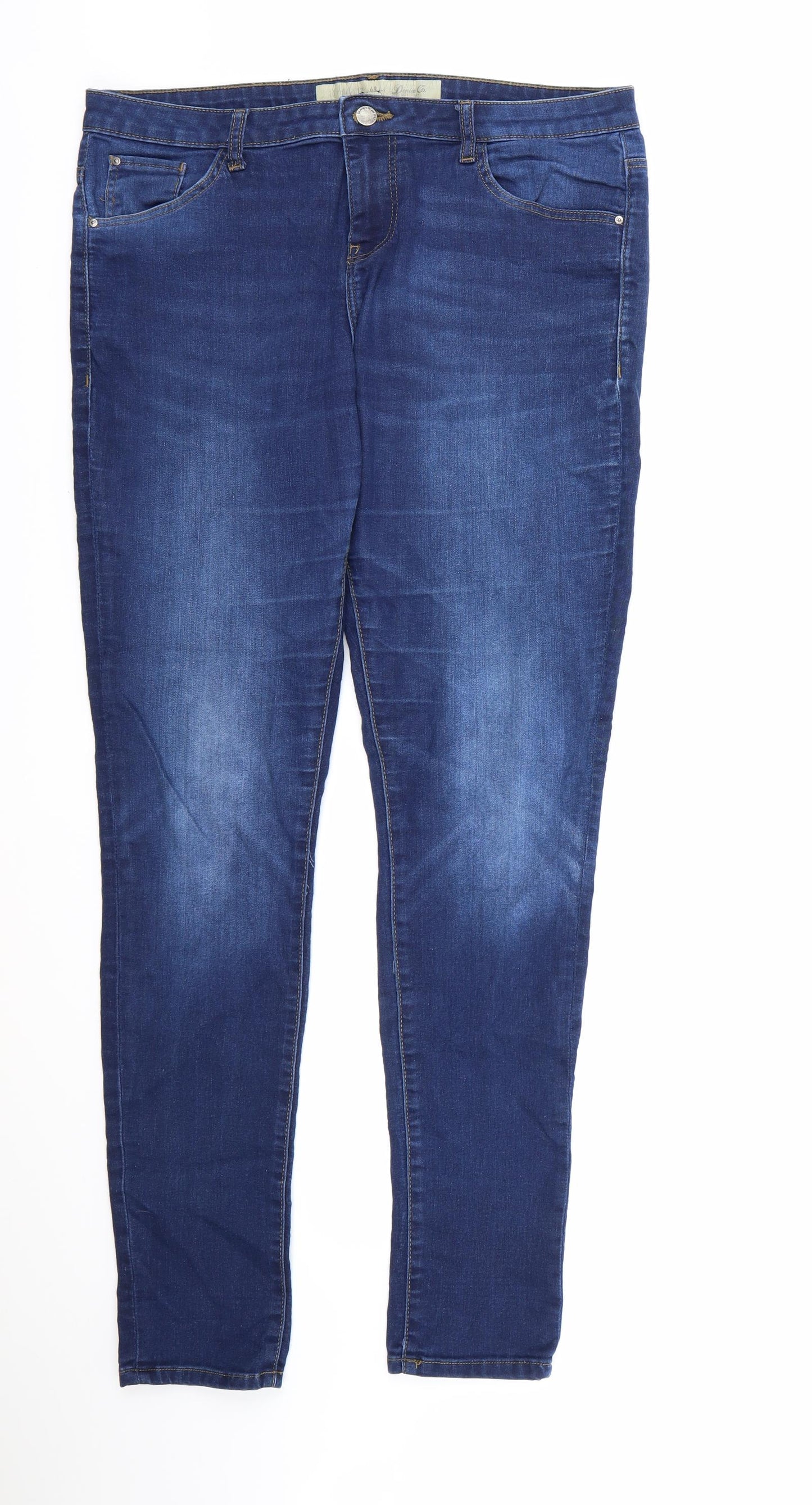 Denim & Co. Womens Blue  Denim Skinny Jeans Size 16 L31 in