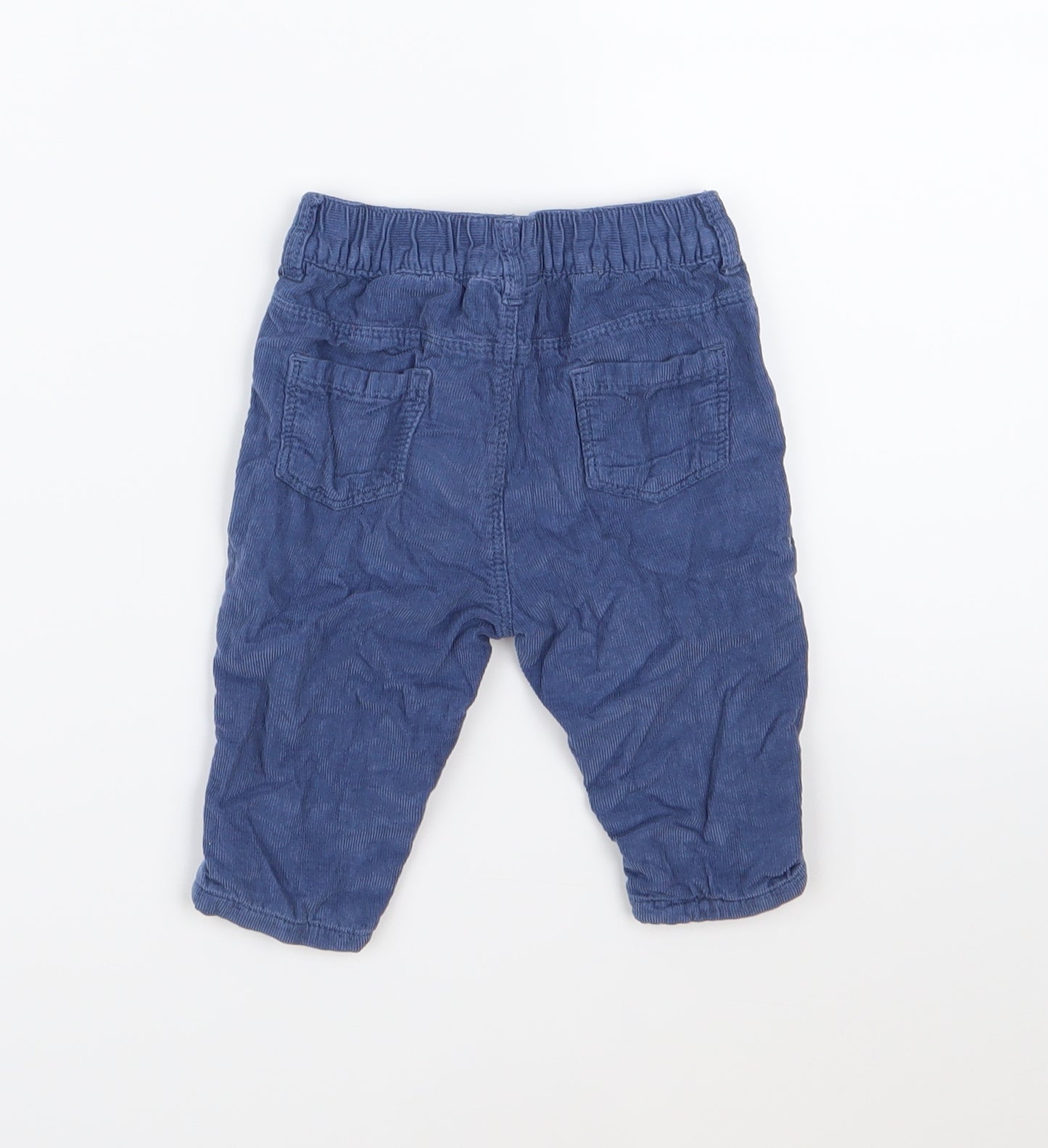 NEXT Boys Blue  Corduroy Cargo Trousers Size 3-6 Months