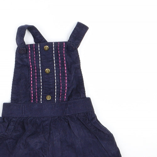 Nutmeg Girls Blue  Corduroy Dungaree One-Piece Size 3-6 Months