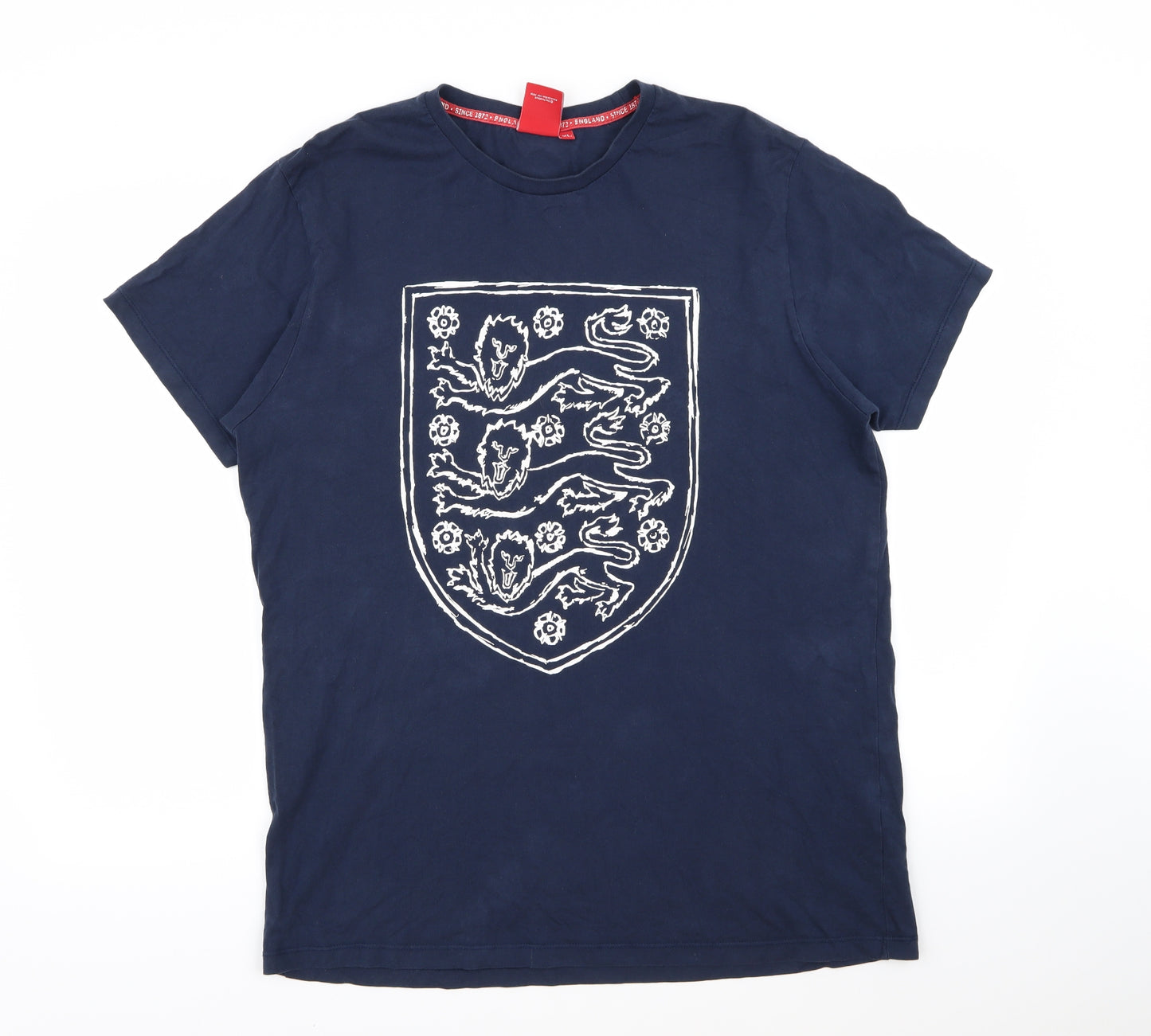 England Mens Blue    T-Shirt Size XL  - England Football