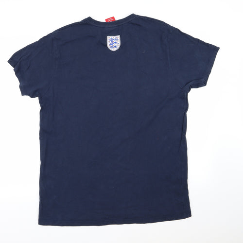 England Mens Blue    T-Shirt Size XL  - England Football