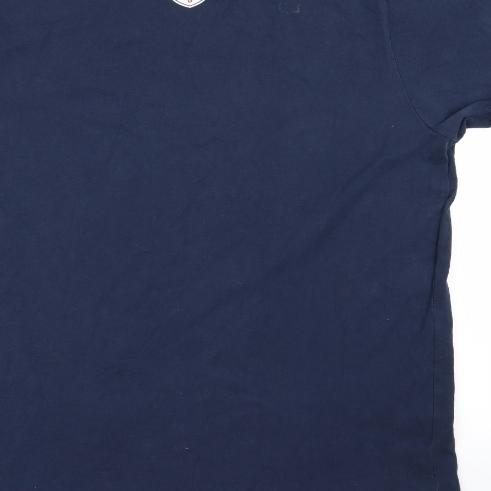 England Mens Blue    T-Shirt Size XL  - England Football