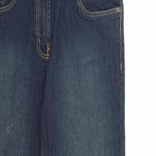 TU Womens Blue  Denim Cropped Jeans Size 12 L21 in