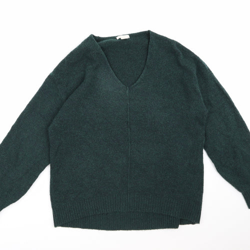 H&M Womens Green  Knit Pullover Jumper Size XS