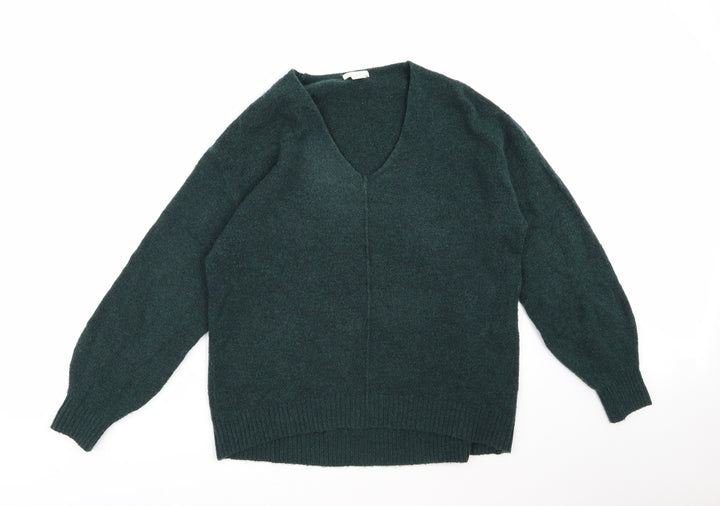 H&M Womens Green Knit Pullover Jumper Size XS