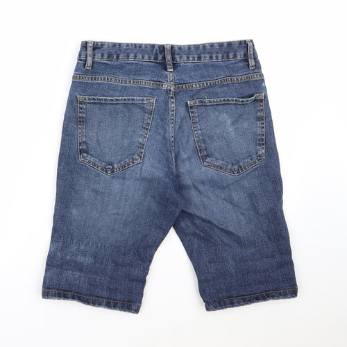 NEXT Mens Blue  Denim Bermuda Shorts