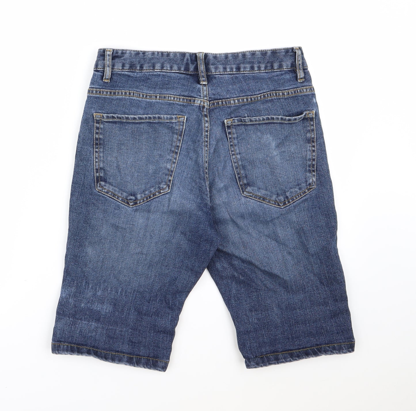 NEXT Mens Blue  Denim Bermuda Shorts