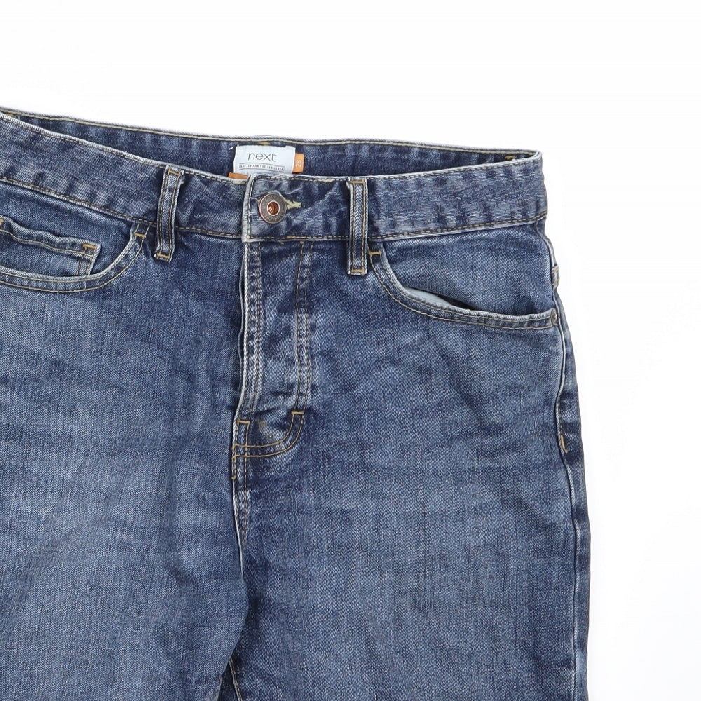 NEXT Mens Blue  Denim Bermuda Shorts