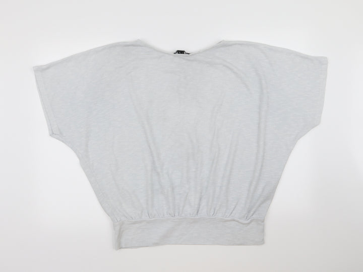 New Look Womens Blue Knit Pullover Jumper Size L