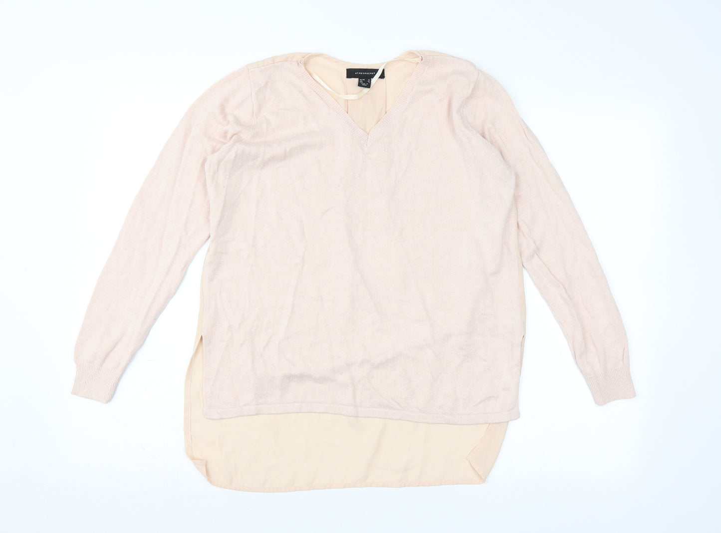 Primark Womens Pink   Pullover Jumper Size 12  - sheer back