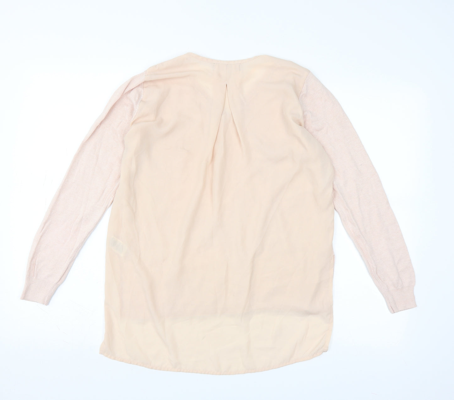Primark Womens Pink   Pullover Jumper Size 12  - sheer back