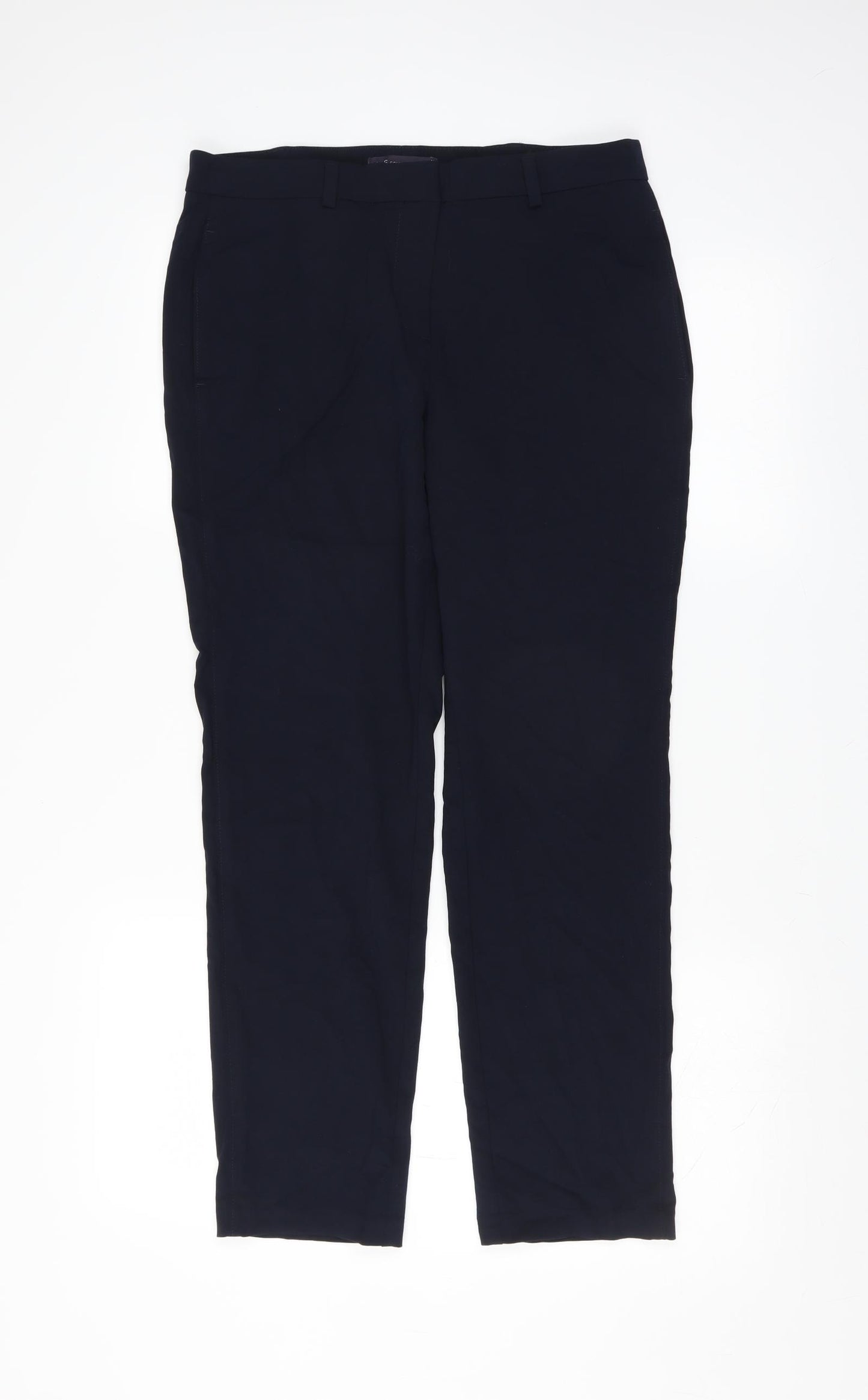 Marks and Spencer Womens Blue   Trousers  Size 12 L27 in - slim leg