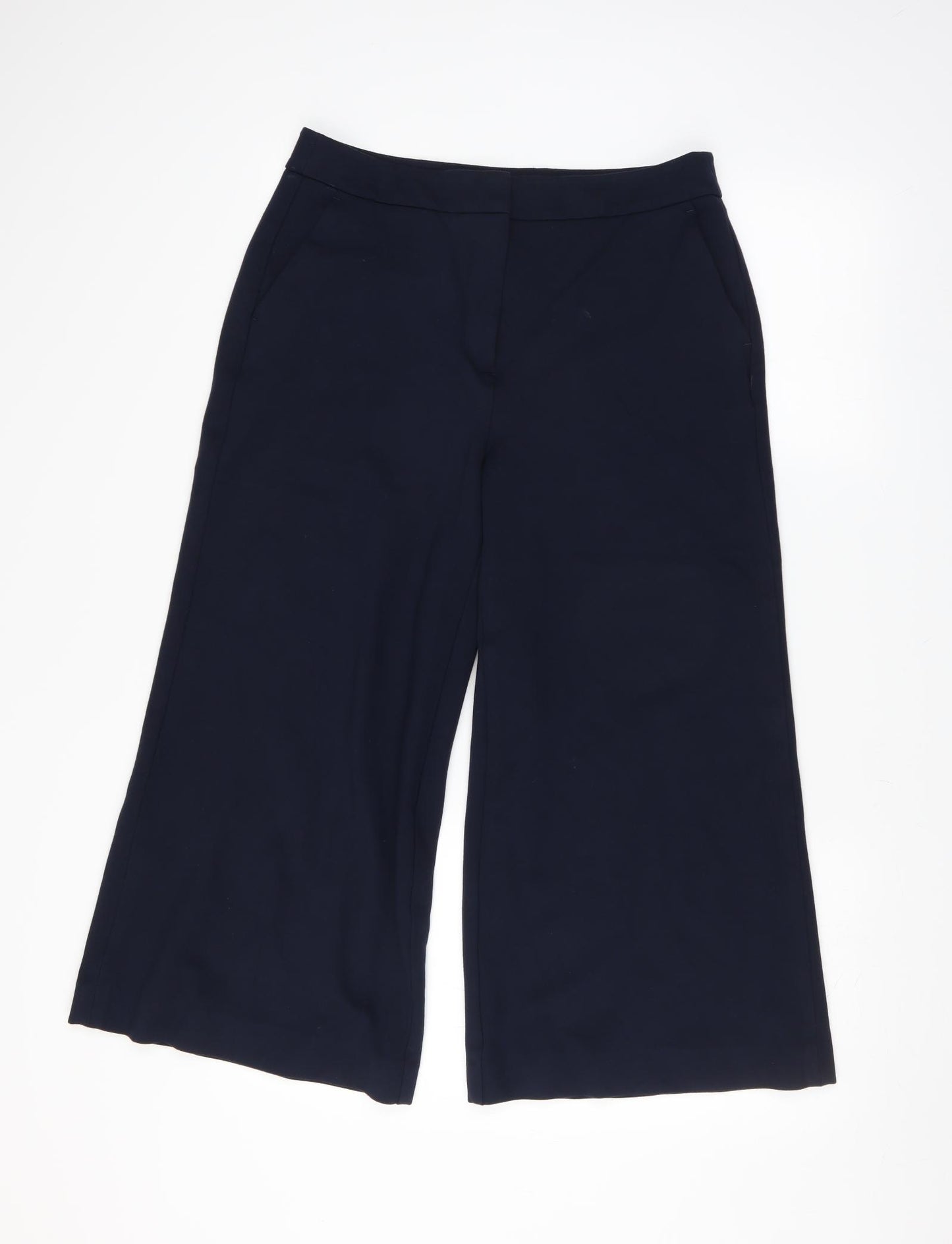 Boden Womens Blue   Cropped Trousers Size 14 L24 in - wide leg