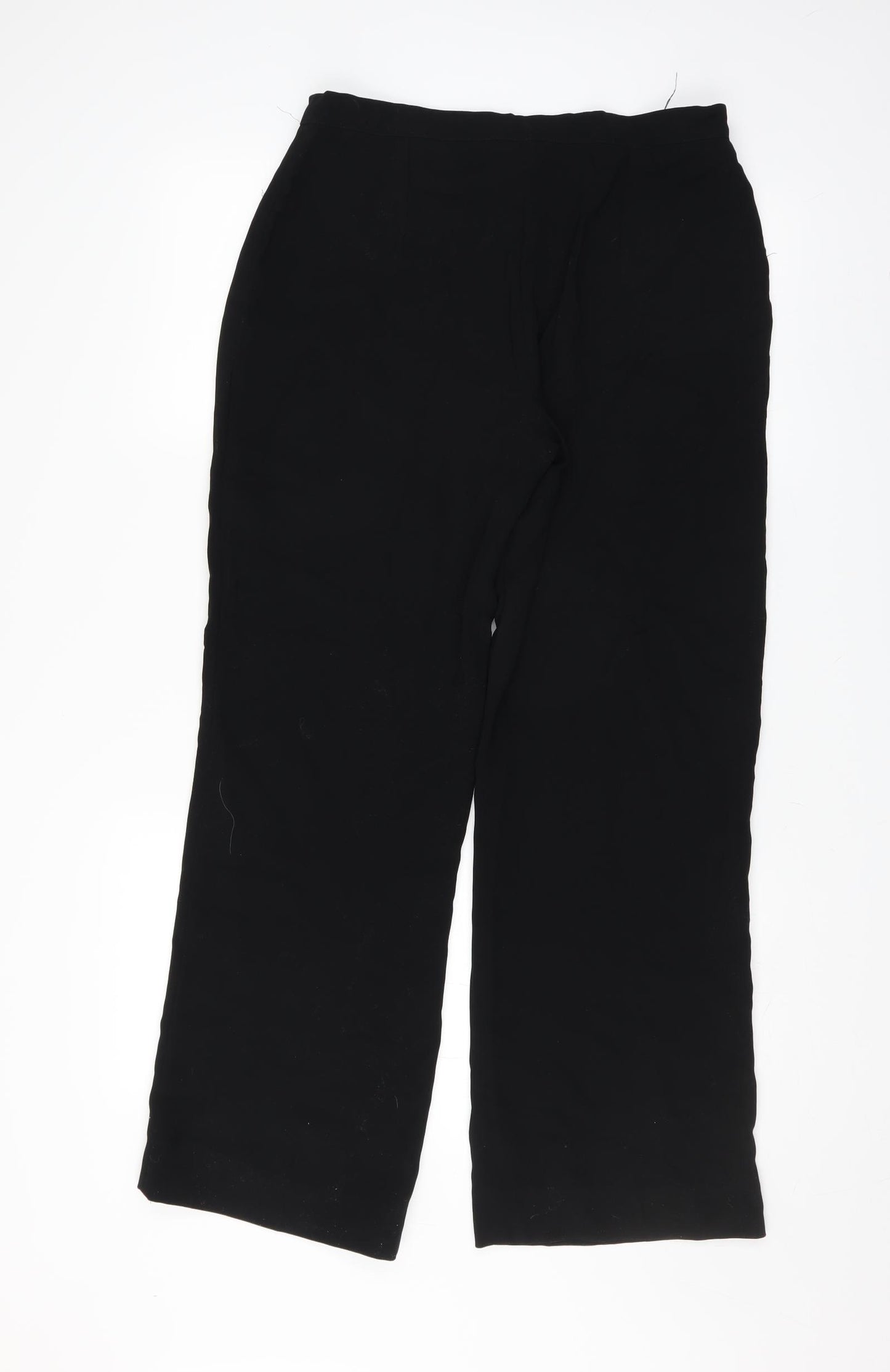 Preworn Womens Black   Trousers  Size 12 L30 in