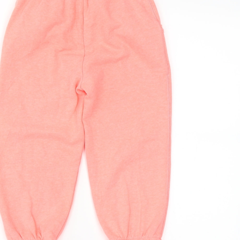 Pineapple Girls Orange   Jogger Trousers Size 7-8 Years - sequins